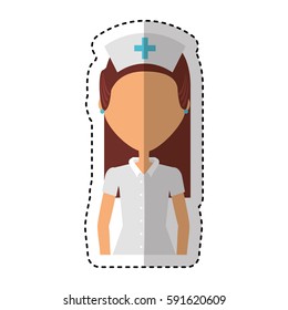 cute nurse avatar character