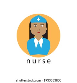 Cute nurse character vector design illustration