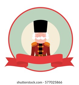 cute nutscraker toy icon