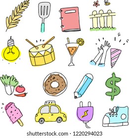 cute object doodle