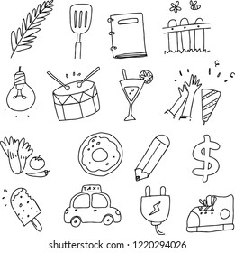 cute object doodle