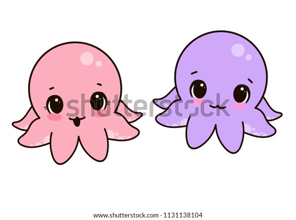 Download Cute Octopus Baby Icon Trendy Vector Stock Vector (Royalty ...