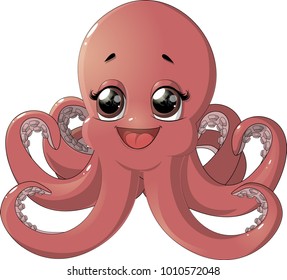 Cute octopus cartoon