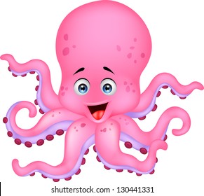 Cute Octopus Cartoon Stock Illustration 181487831