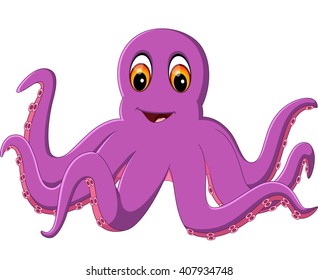 cute octopus cartoon