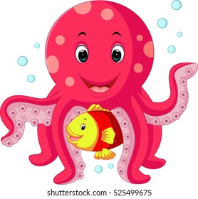 Cute octopus cartoon