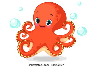 Cute octopus cartoon