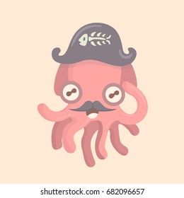 Cute octopus cartoon.
