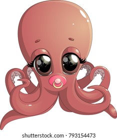 Cute octopus cartoon