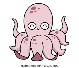 Cute octopus cartoon vector design