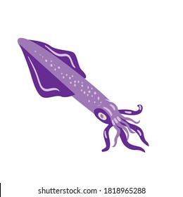 Cute Octopus Cartoon Vector Illustration