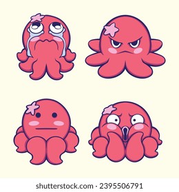 cute octopus design vector art