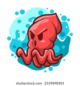 Cute Octopus Mascot Vector Illustration Great for your brand business