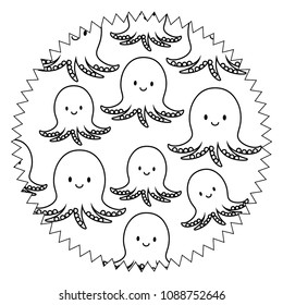 cute octopus pattern design