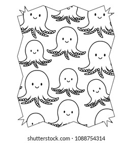 cute octopus pattern design