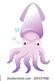 Cute octopus vector