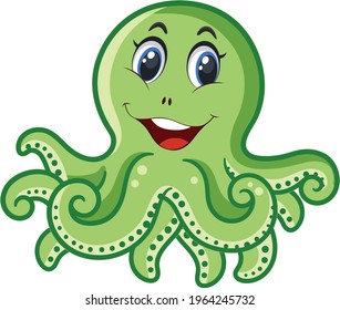 Cute Octopus Vector art and  Illustration