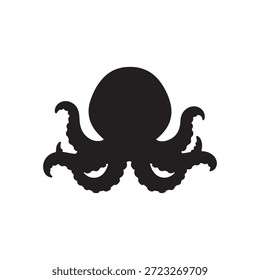 Cute octopus vector flat illustration design on white background