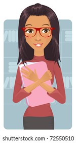 Cute office worker