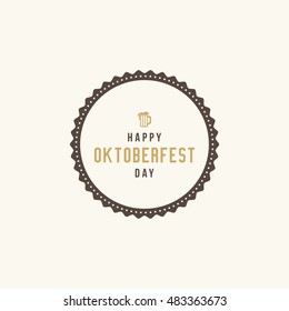 Cute Oktoberfest label