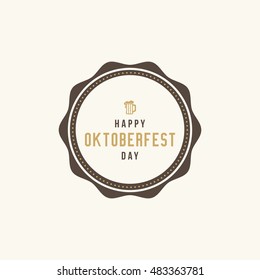 Cute Oktoberfest label