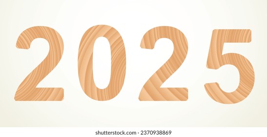 Cute old brown carpent kid toy bold numeral word mark form date antique decor concept. White abstract ancient child calendar merry xmas eve logo. Greet card delivery idea modern happy art style design