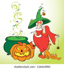 Cute old witch
