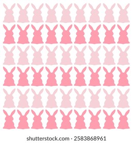 CUTE OLORFUL SPRING BUNNIES PATTERN VECTOR