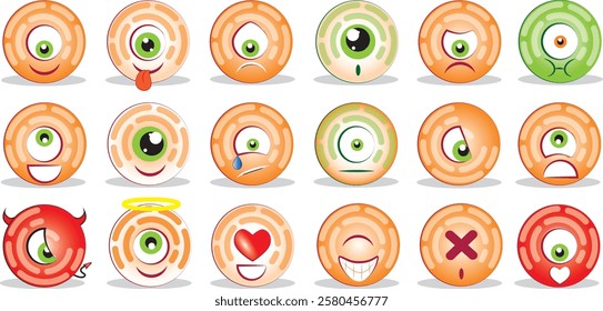 Cute One Eye Emoticons Face Expression