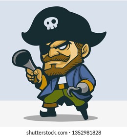 Cute One Legged Pirate