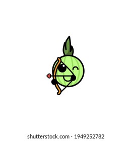 Cute Onion Cartoon Character Vector Illustration Design. Outline, Cute, Funny Style. Recomended For Children Book, Cover Book, And Other.