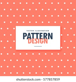 cute orange background with white polka dots