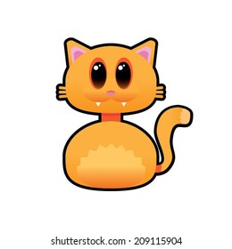 Cute orange cat