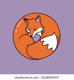 A cute, orange fox lies on its back and waves its paws.
