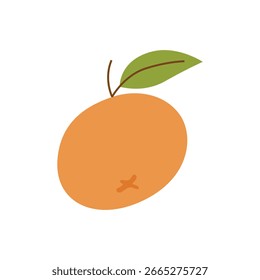 elemento de desenho animado de frutas laranja bonito