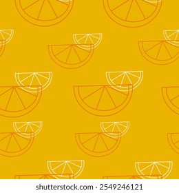 Diseño de Vector de fondo de patrón de frutas naranjas lindas. Verano sin patrón de fondo de frutas cítricas. Diseño moderno de moda para papel, cubierta, tela. Ilustración vectorial.