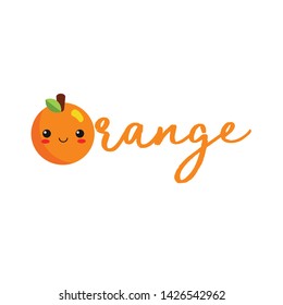 Cute orange logo vector illustration