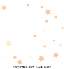 Cute orange pattern in small flower. Little cute flowers. White background. Ditsy floral background. The elegant the template for fashion prints.