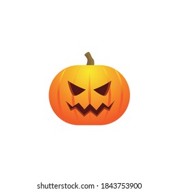 cute Orange pumpkin flat illustration
