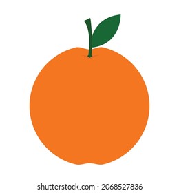 Cute Orange symbol clip art in cartoon vector illustration design for Kids and Toddler Learning fruits and alphabet