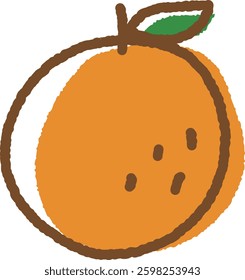 Cute orange vector illustration material