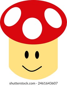 Cute ornament with mushroom characters, unique and attractive design