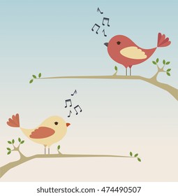 cute ornamental bird icon vector illustration design