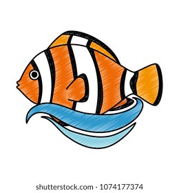 cute ornamental fish icon