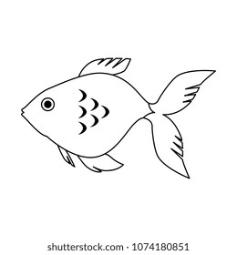 cute ornamental fish icon