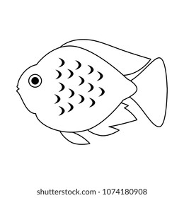 cute ornamental fish icon