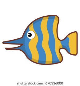 cute ornamental fish icon