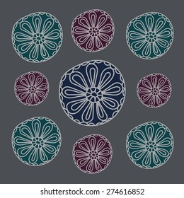 Cute ornate vector background. Seamless pattern.