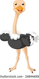 cute ostrich cartoon