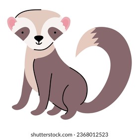 cute otter design vector isolated